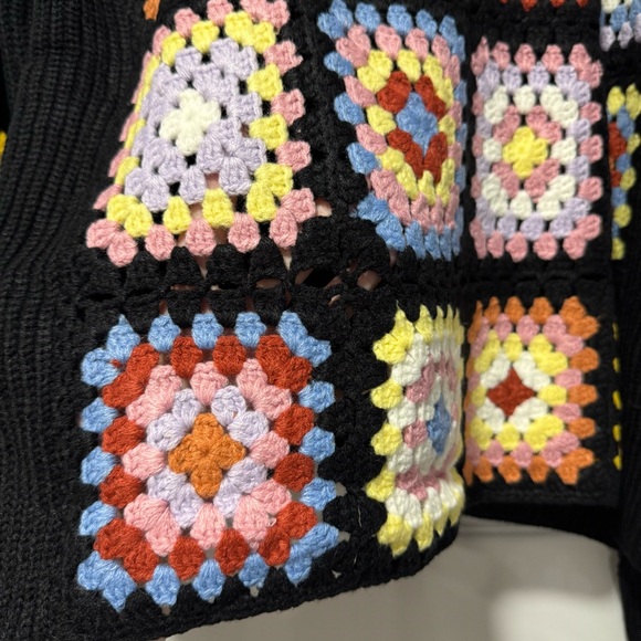 Entro Black Granny Squares Sweater - Picture 4 of 10